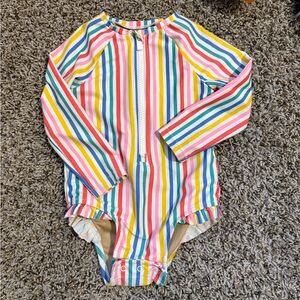 Old Navy Kids Striped One Piece Swimsuit - Multicolor